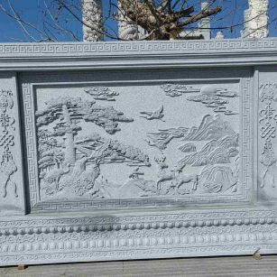 葫芦岛 芝麻白大型照壁，屏风，影壁