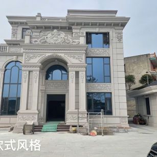 葫芦岛 白麻花岗岩别墅外墙干挂