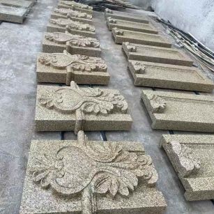 葫芦岛 黄金麻花岗岩别墅外墙雕刻板