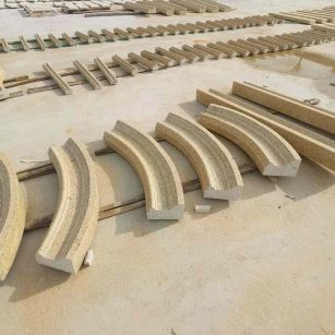 葫芦岛 黄金麻花岗岩别墅线条