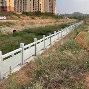 葫芦岛 白麻河道栏杆效果展示图