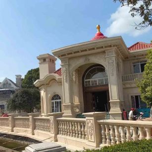 葫芦岛 黄金麻花岗岩欧式别墅