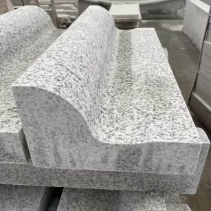 葫芦岛 白麻花岗岩S型路沿石，路侧石，马路牙子等