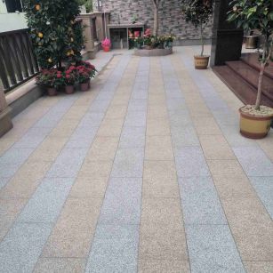 葫芦岛 黄金麻白麻荔枝面庭院铺装展示