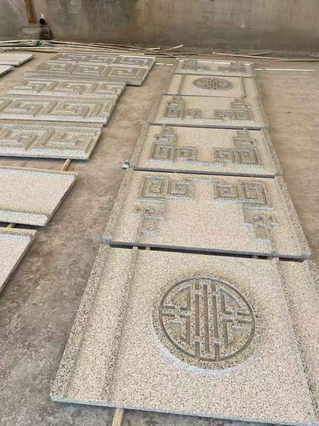 葫芦岛 白麻花岗岩外墙立面雕刻板