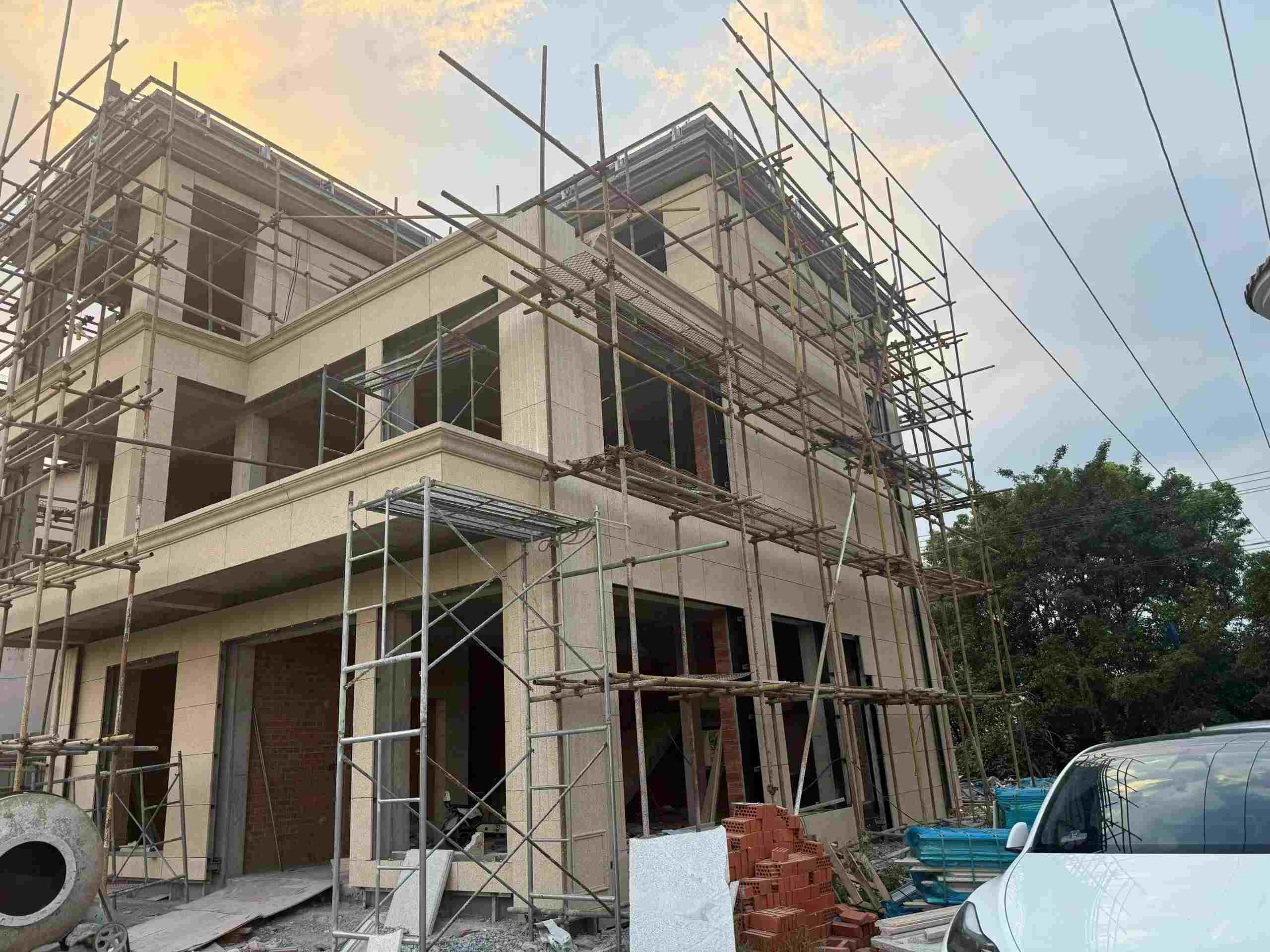 葫芦岛 黄金麻荔枝面花岗岩外墙干挂