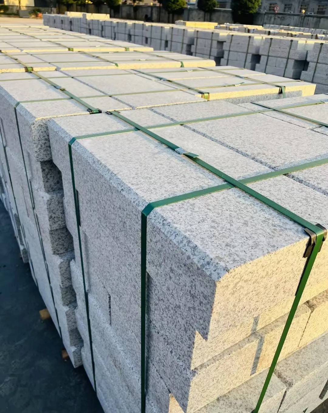 葫芦岛 白麻花岗岩路沿石，马路牙子，路缘石，平石，立缘石等