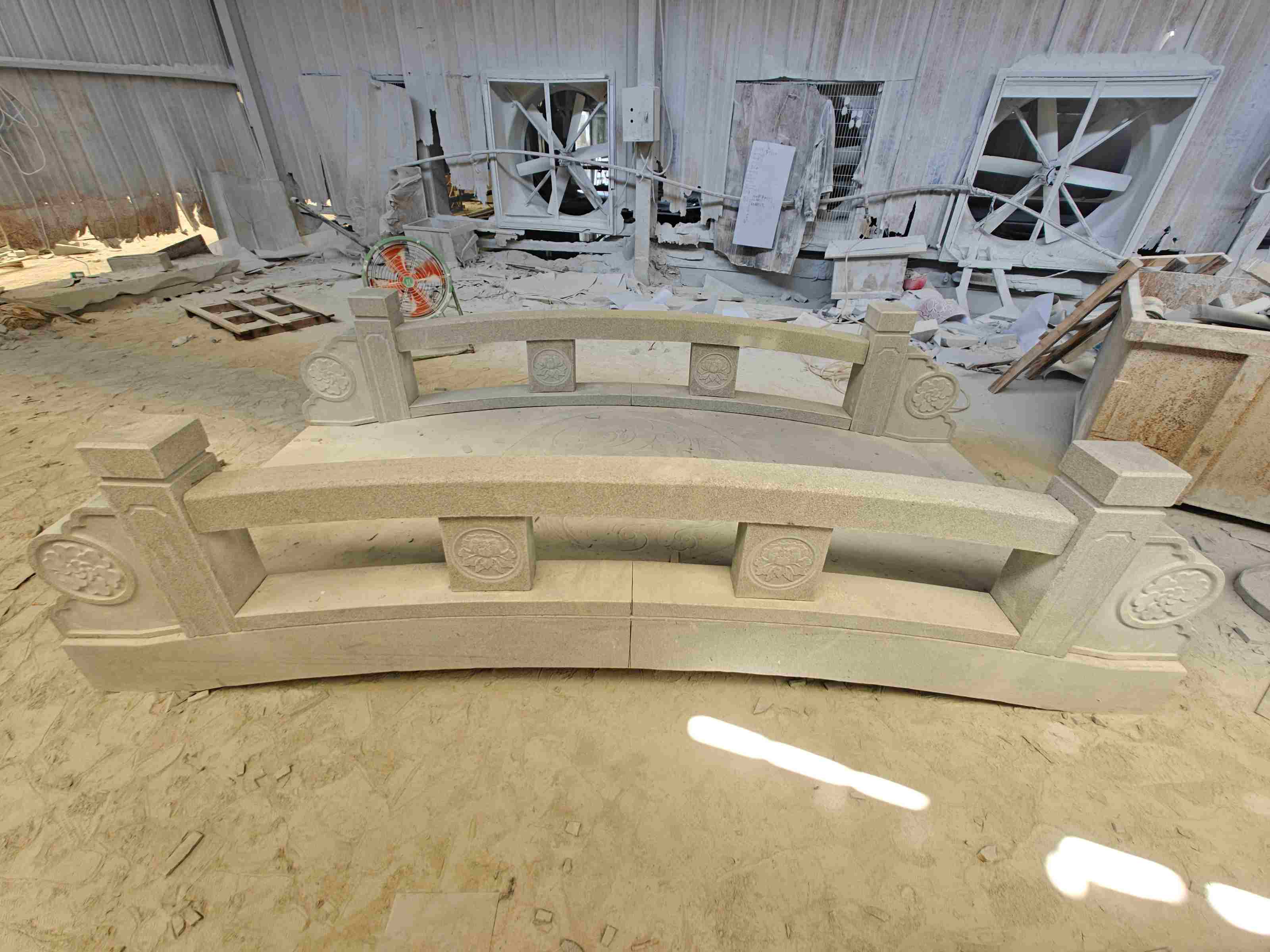 葫芦岛 芝麻灰花岗岩异形加工-拱桥，石桥