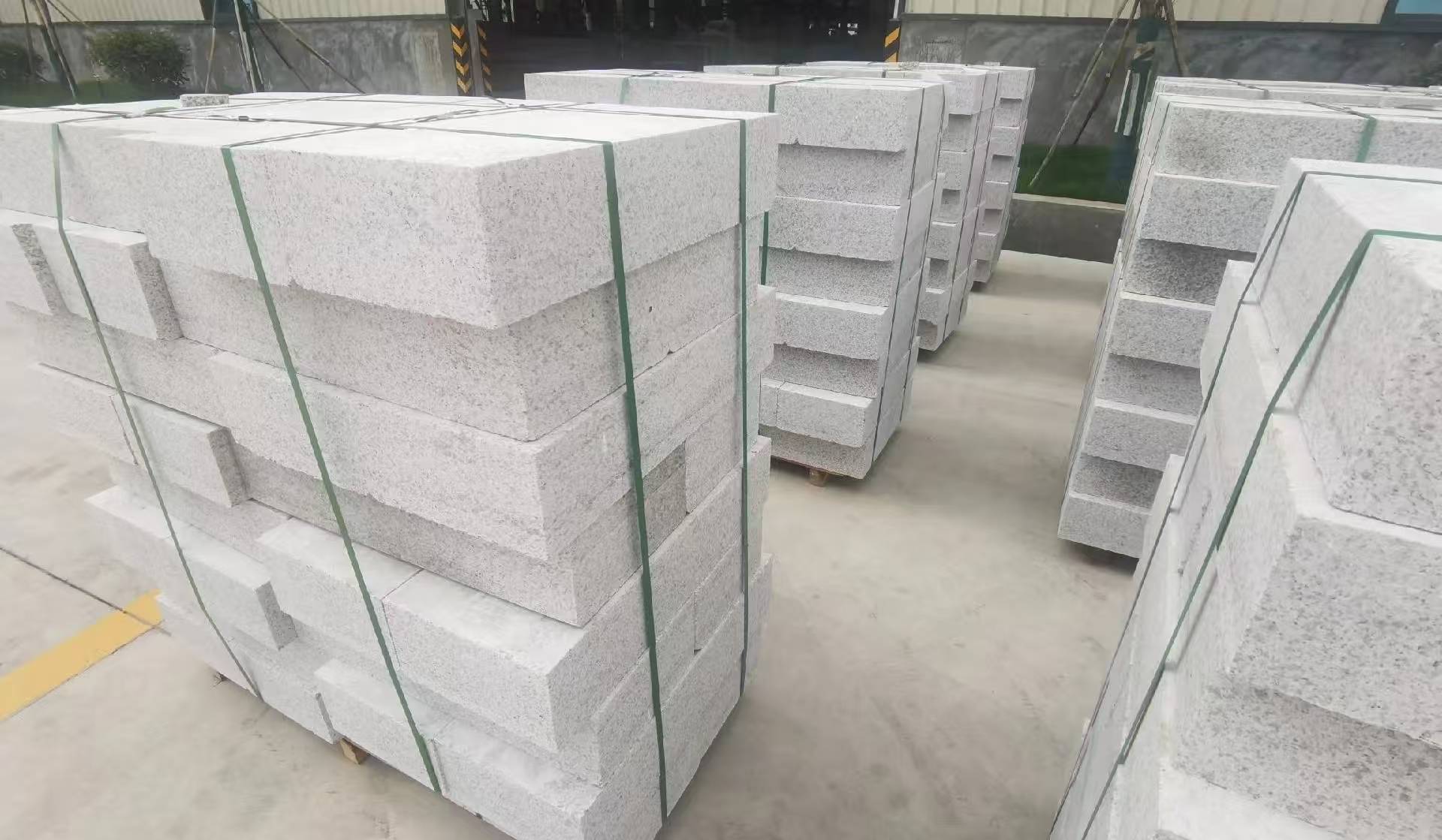 葫芦岛 白麻花岗岩路沿石，立缘石，平缘石，路牙石，道牙石，马路牙子等