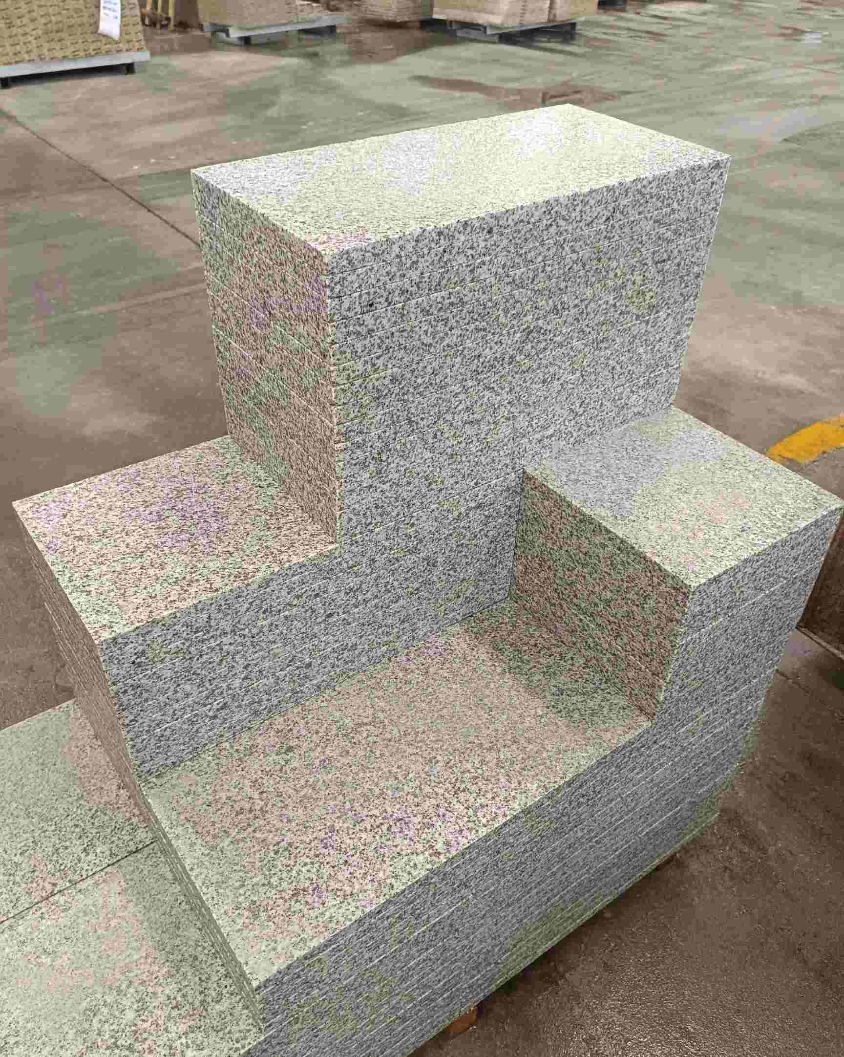 葫芦岛 白麻花岗岩荔枝面地铺石