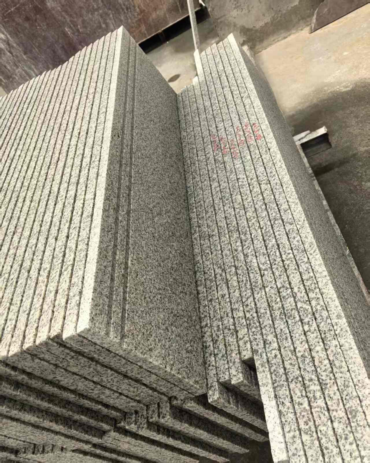 葫芦岛 白麻荔枝面花岗岩楼梯踏步